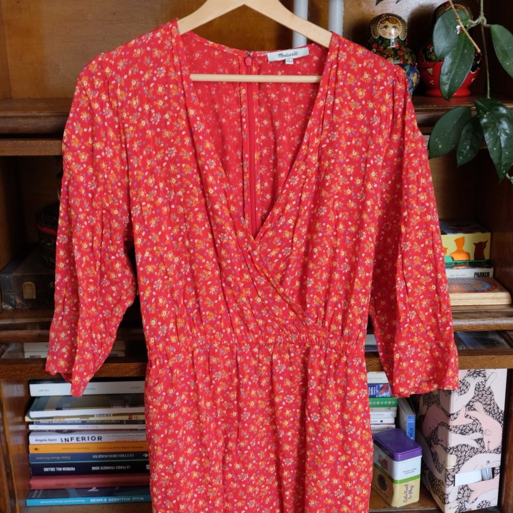 Madewell Floral Jumpsuit